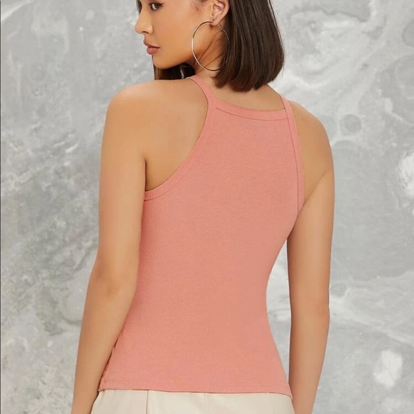 Sale! High neck tank top pink - Picture 2 of 3
